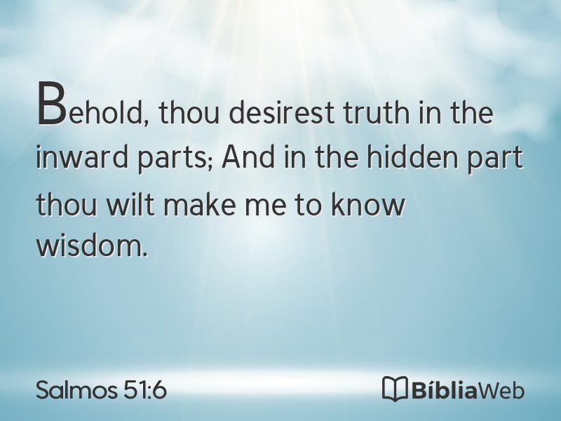 Salmos 51:6 em imagem para compartilhar