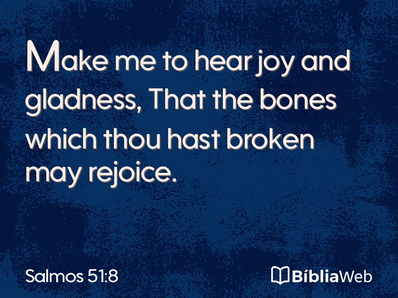 Salmos 51:8 em imagem para compartilhar