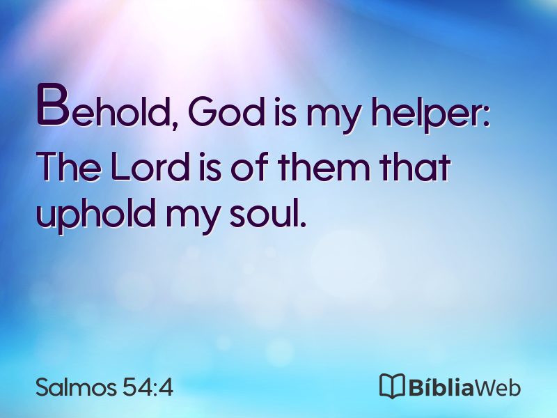Salmos 54:4 em imagem para compartilhar