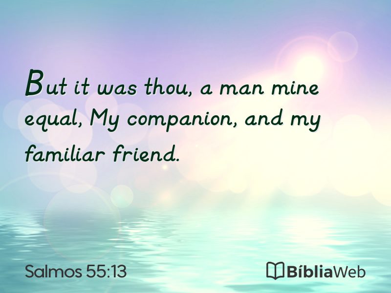Salmos 55:13 em imagem para compartilhar