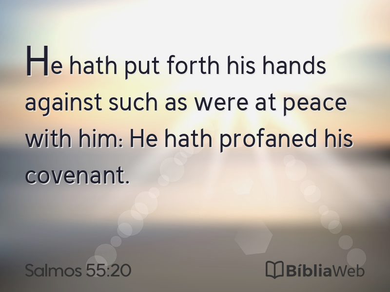 Salmos 55:20 em imagem para compartilhar