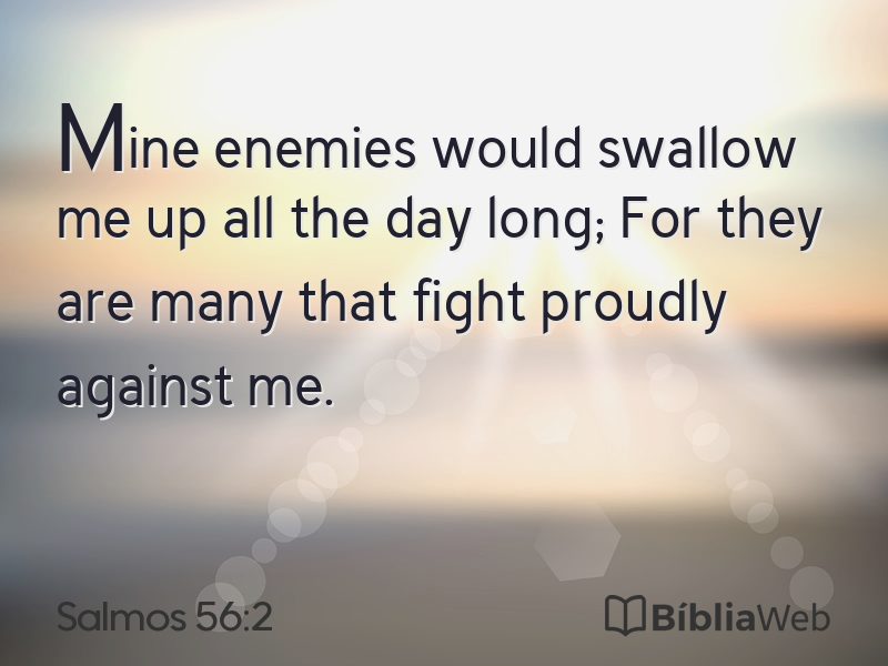 Salmos 56:2 em imagem para compartilhar