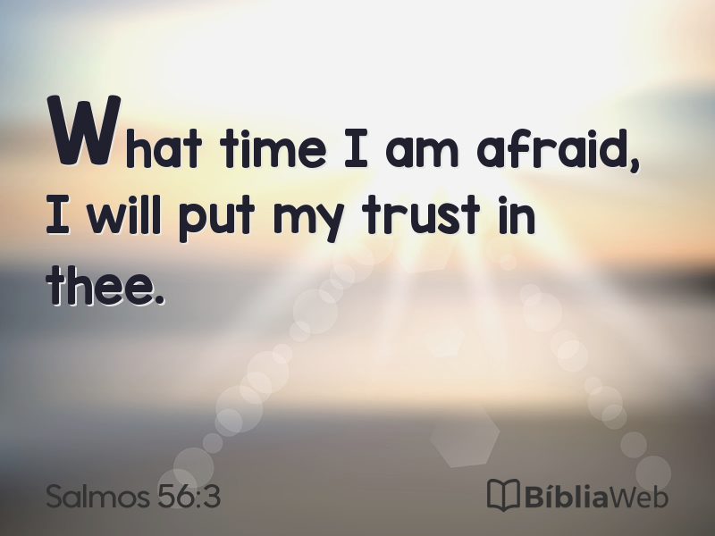 Salmos 56:3 em imagem para compartilhar