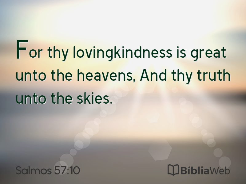 Salmos 57:10 em imagem para compartilhar