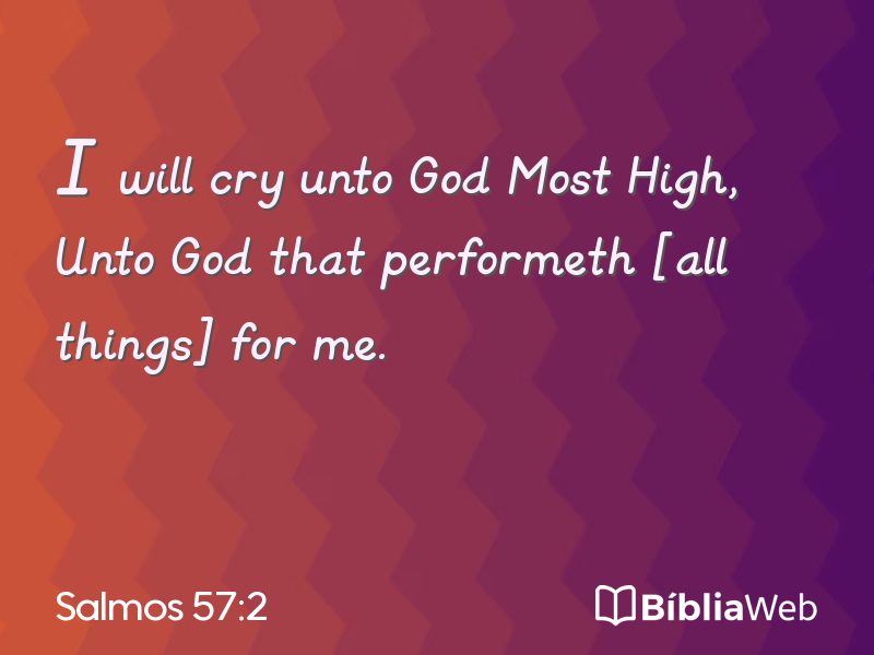 Salmos 57:2 em imagem para compartilhar