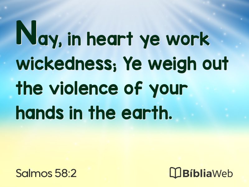Salmos 58:2 em imagem para compartilhar