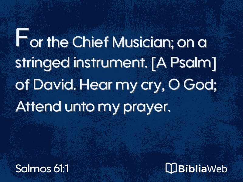 Salmos 61:1 em imagem para compartilhar