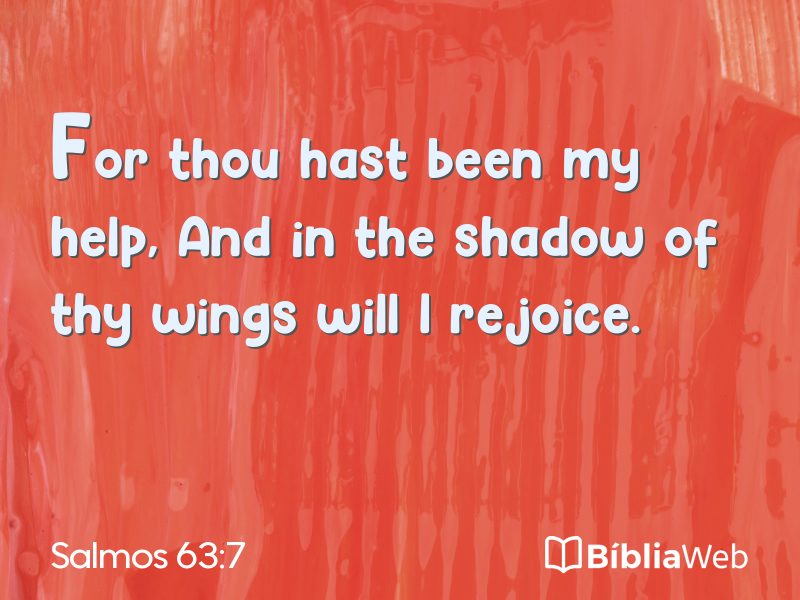 Salmos 63:7 em imagem para compartilhar