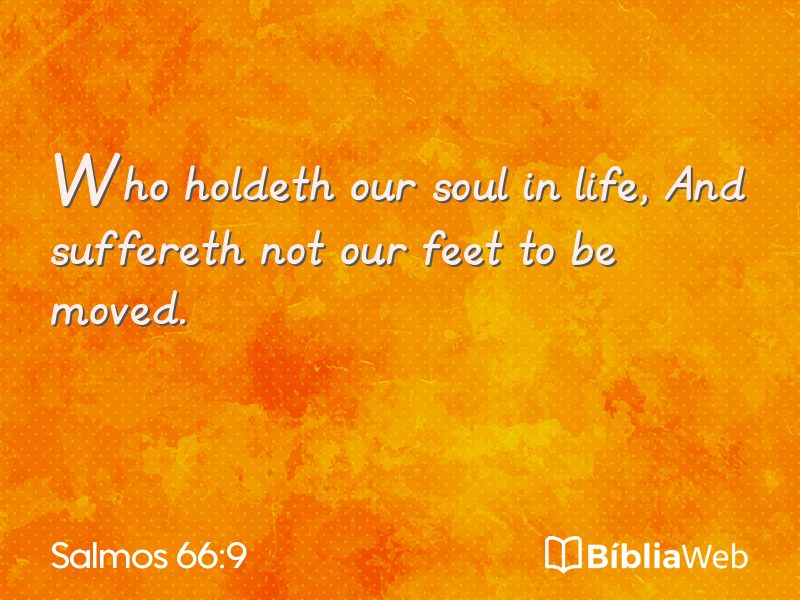Salmos 66:9 em imagem para compartilhar