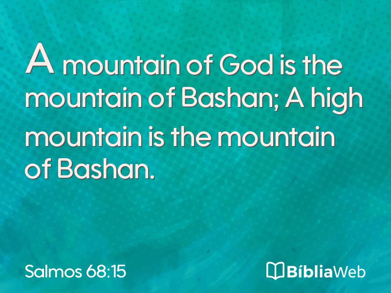 Salmos 68:15 em imagem para compartilhar