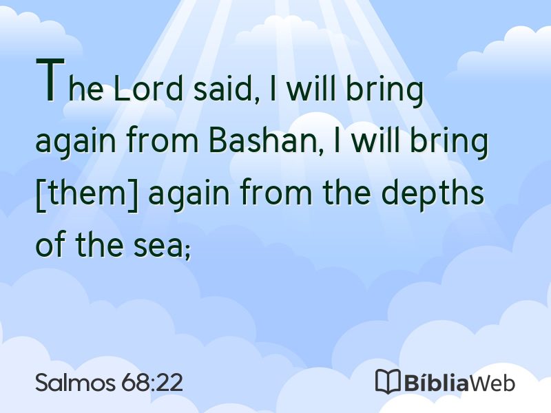 Salmos 68:22 em imagem para compartilhar