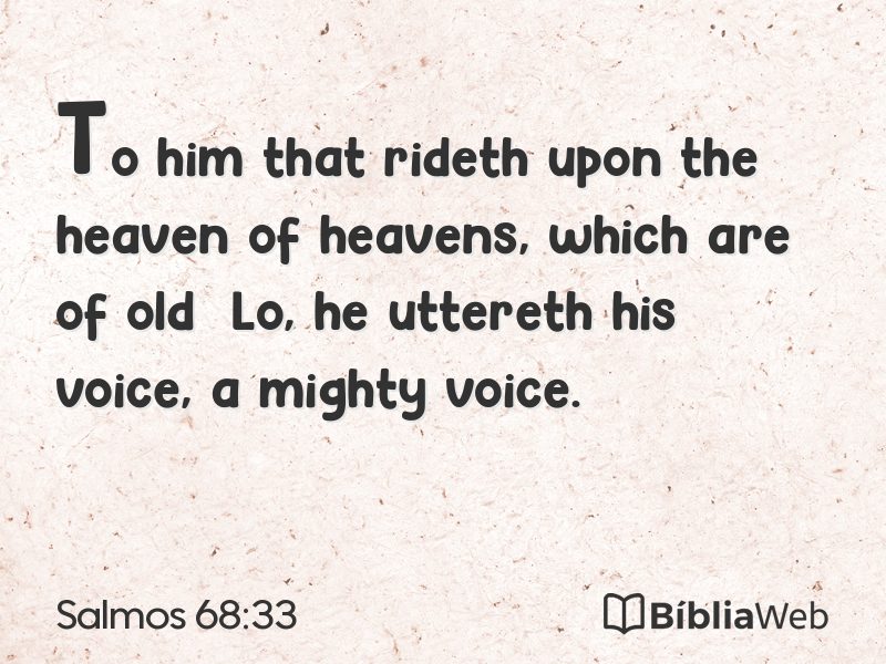 Salmos 68:33 em imagem para compartilhar