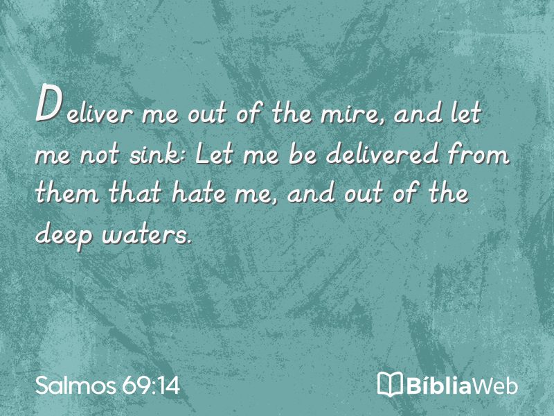 Salmos 69:14 em imagem para compartilhar