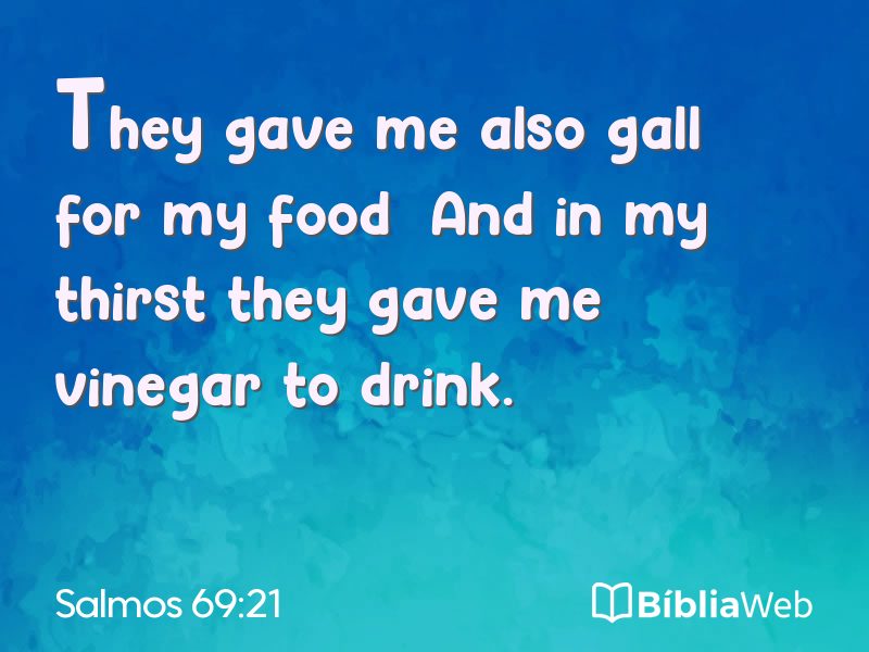 Salmos 69:21 em imagem para compartilhar