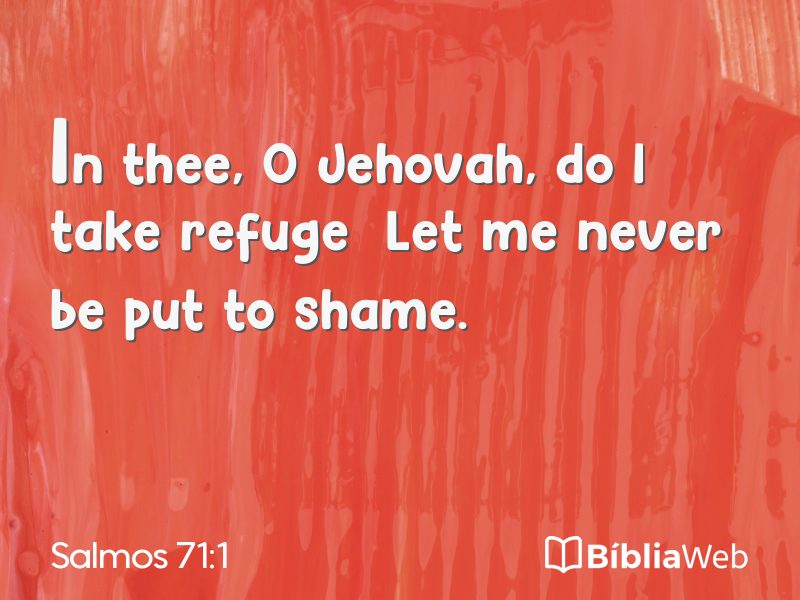 Salmos 71:1 em imagem para compartilhar