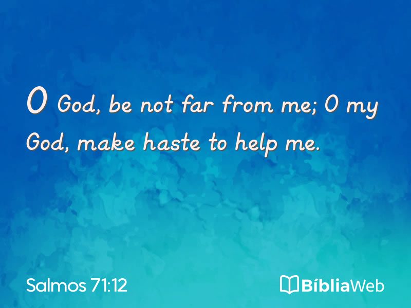 Salmos 71:12 em imagem para compartilhar