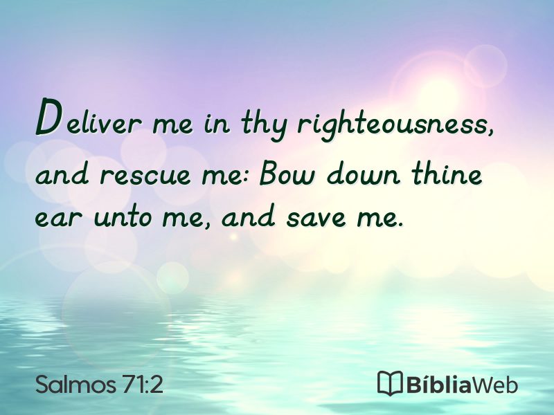 Salmos 71:2 em imagem para compartilhar