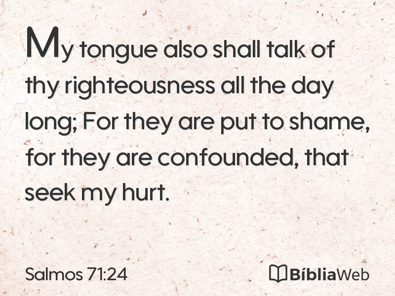 Salmos 71:24 em imagem para compartilhar