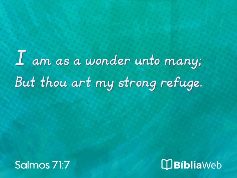 Salmos 71:7 em imagem para compartilhar
