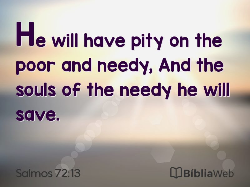 Salmos 72:13 em imagem para compartilhar
