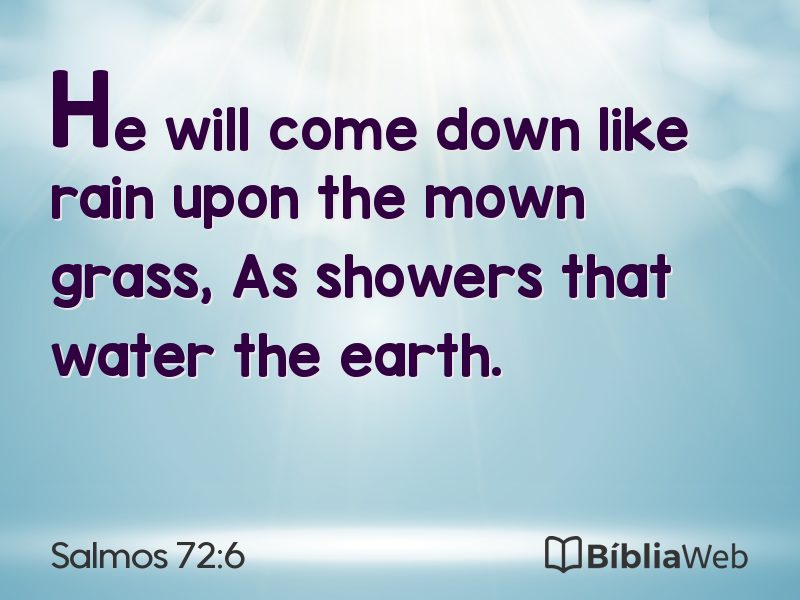 Salmos 72:6 em imagem para compartilhar