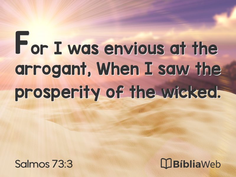 Salmos 73:3 em imagem para compartilhar
