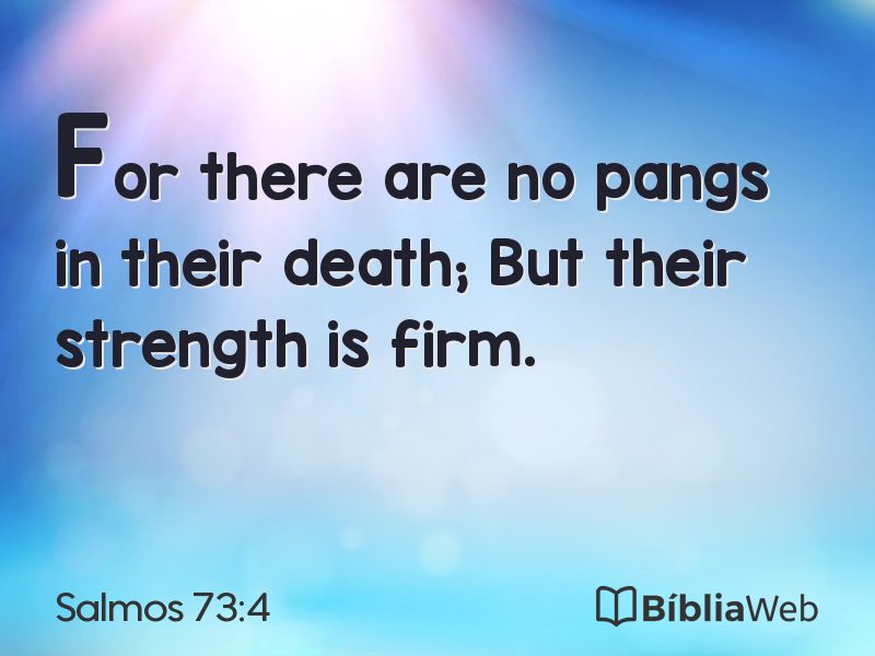 Salmos 73:4 em imagem para compartilhar