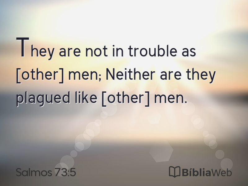Salmos 73:5 em imagem para compartilhar
