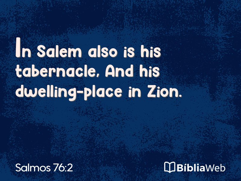 Salmos 76:2 em imagem para compartilhar