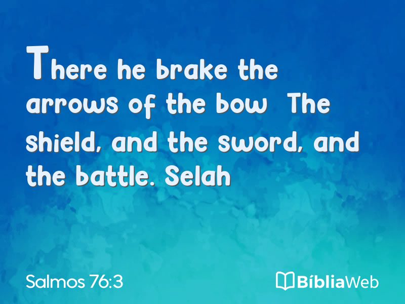 Salmos 76:3 em imagem para compartilhar