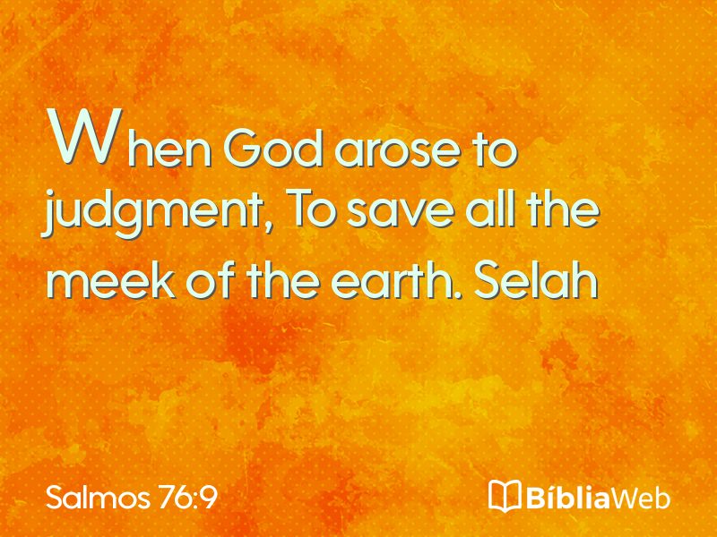 Salmos 76:9 em imagem para compartilhar