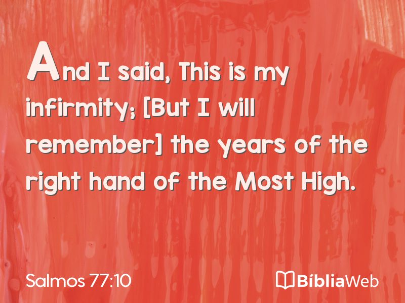 Salmos 77:10 em imagem para compartilhar
