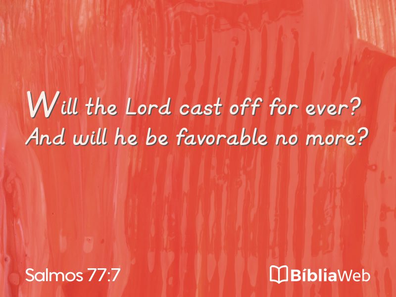 Salmos 77:7 em imagem para compartilhar