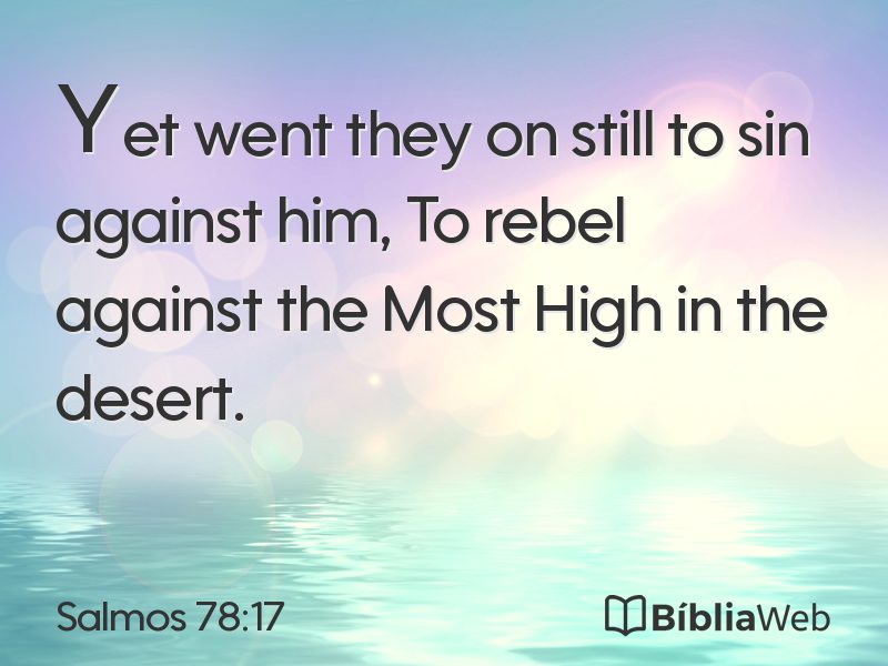Salmos 78:17 em imagem para compartilhar