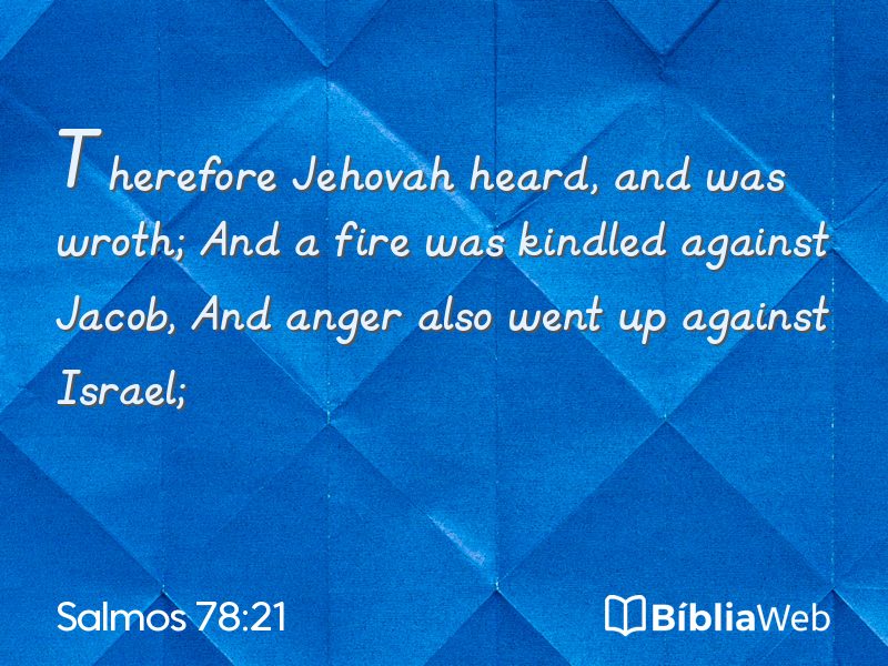 Salmos 78:21 em imagem para compartilhar