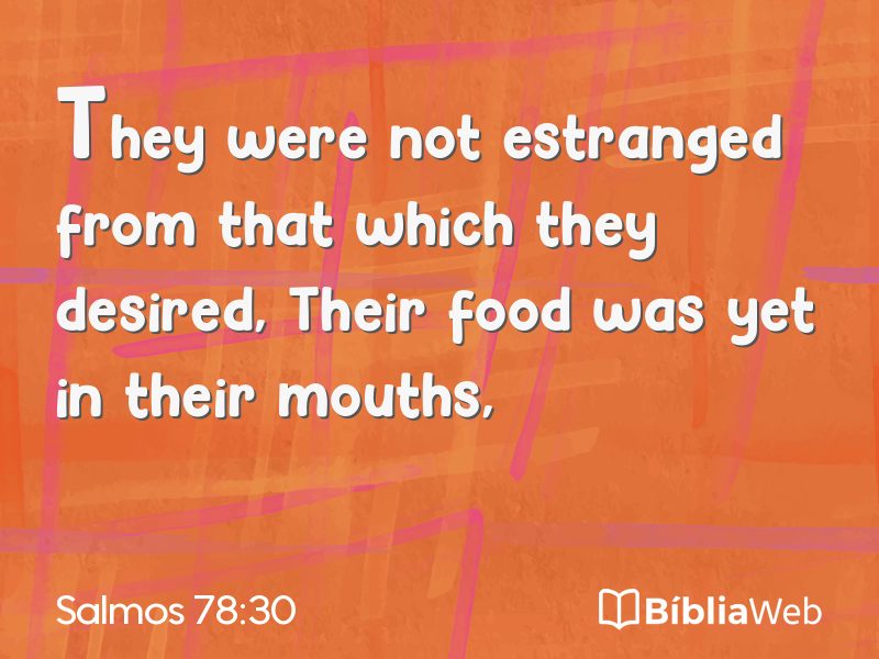 Salmos 78:30 em imagem para compartilhar