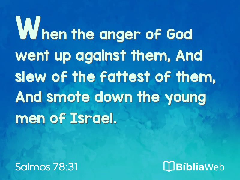 Salmos 78:31 em imagem para compartilhar