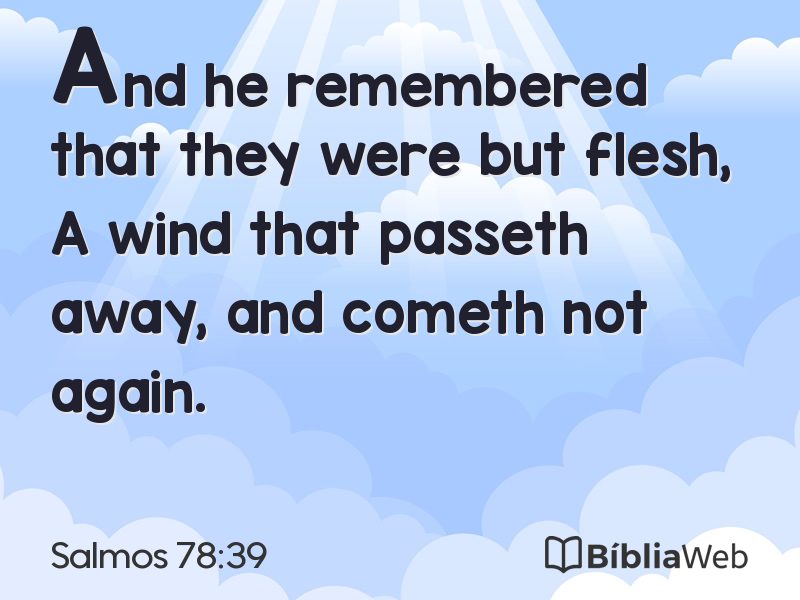 Salmos 78:39 em imagem para compartilhar