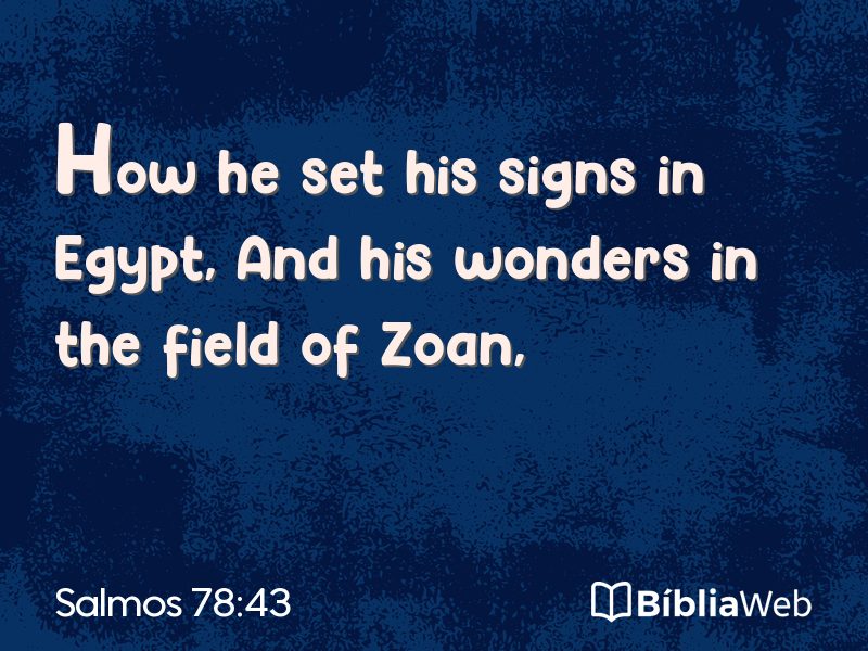 Salmos 78:43 em imagem para compartilhar