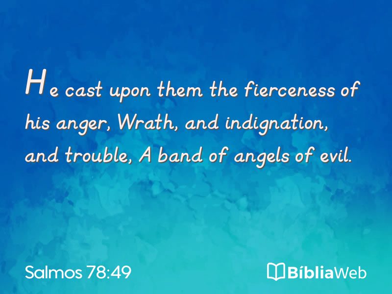 Salmos 78:49 em imagem para compartilhar
