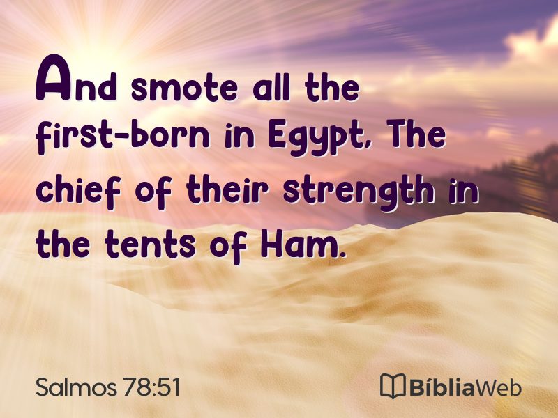 Salmos 78:51 em imagem para compartilhar