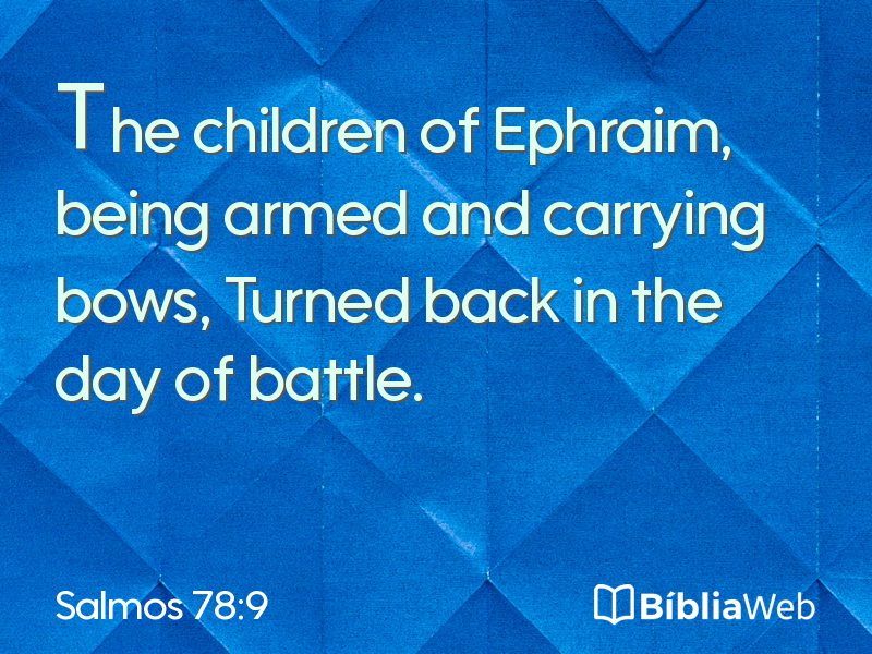 Salmos 78:9 em imagem para compartilhar