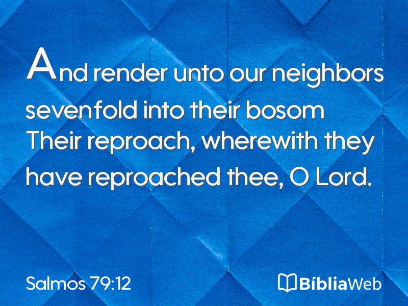 Salmos 79:12 em imagem para compartilhar