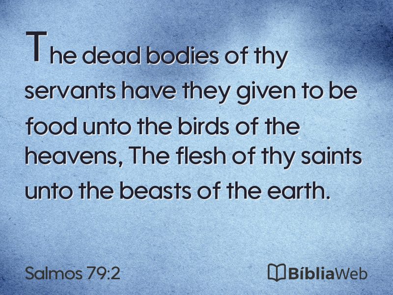Salmos 79:2 em imagem para compartilhar
