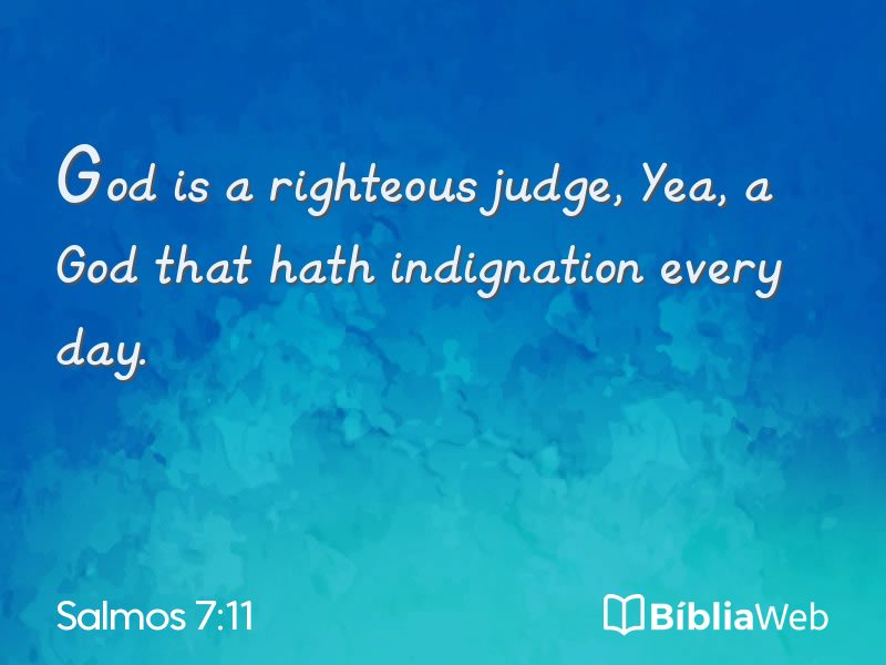 Salmos 7:11 em imagem para compartilhar