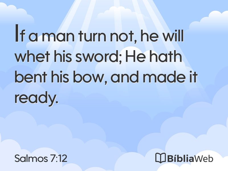 Salmos 7:12 em imagem para compartilhar