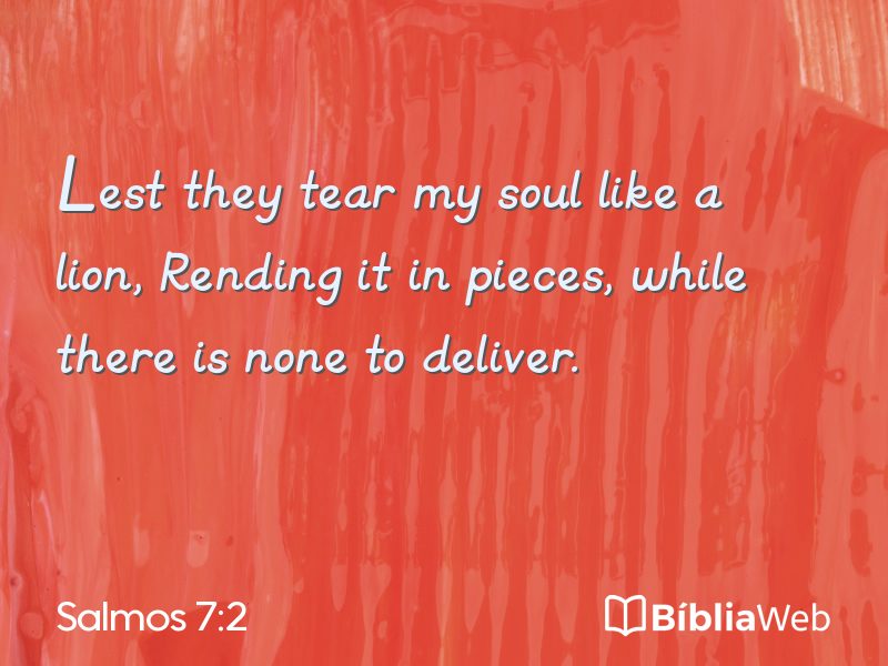 Salmos 7:2 em imagem para compartilhar