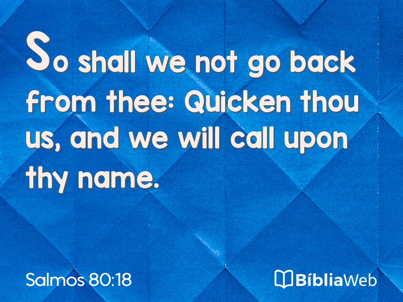 Salmos 80:18 em imagem para compartilhar