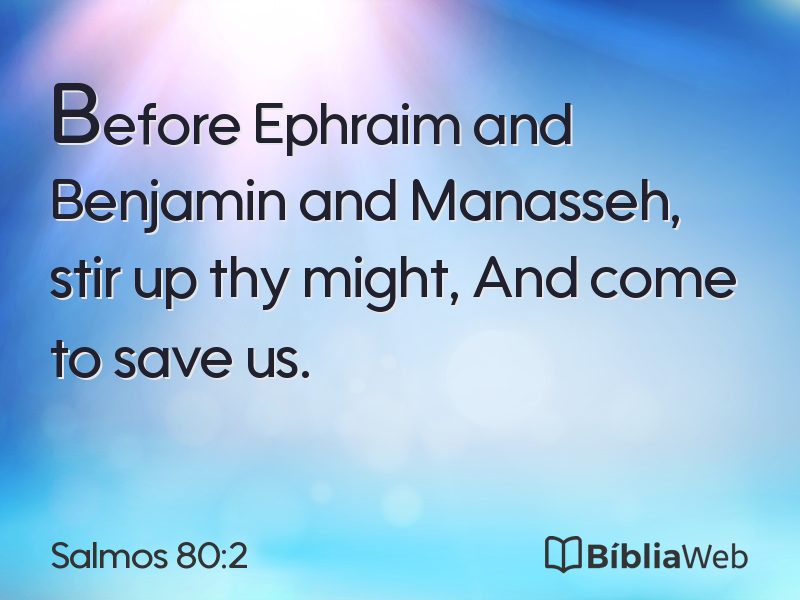 Salmos 80:2 em imagem para compartilhar