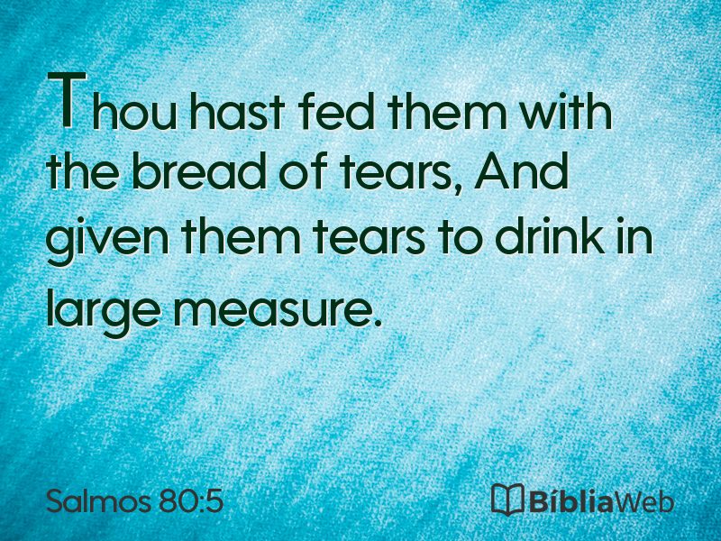 Salmos 80:5 em imagem para compartilhar